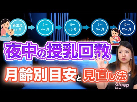 【月齢別の目安】赤ちゃん夜中の授乳回数と多すぎる時の見直し方法