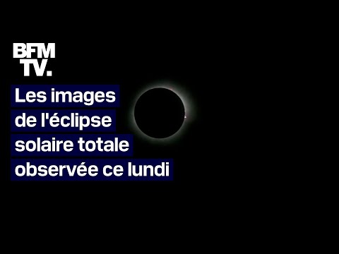 Les images de l'éclipse solaire totale observée ce lundi au Mexique, aux États-Unis et au Canada