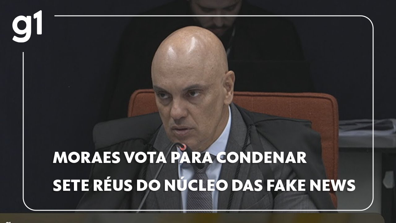 Moraes vota para condenar núcleo da desinformação na tentativa de golpe de estado