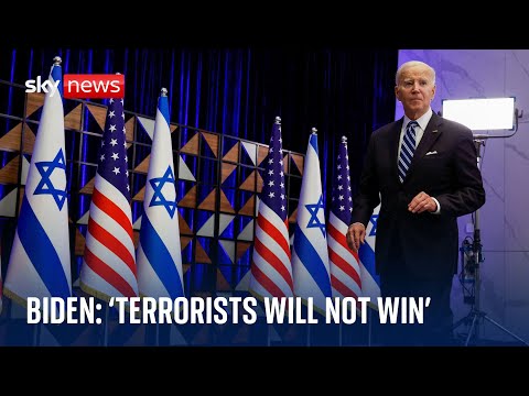 Israel-Gaza war: 'Terrorists will not win, freedom will win' - Biden