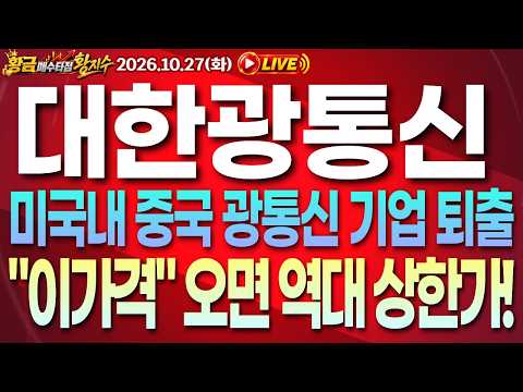 [대한광통신 주가전망] [긴급] 10월 26일 (월) <strong>주가</strong> 전망, 오늘 방향성 잡힙니다! "이 가격" 돌파시 <strong>반등</strong>! #대한광통신 #대한광통신전망#대한광통신주가전망