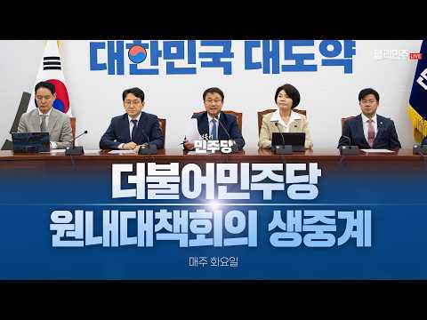 더불어민주당 원내대책회의 생중계 - 8월 25일