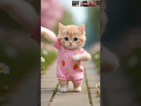 cute dancing kitten  Funny Cartoon Cat Video 🥰🍼 #catvideos #cat #cartoon #dudidudidam   Meow Groov