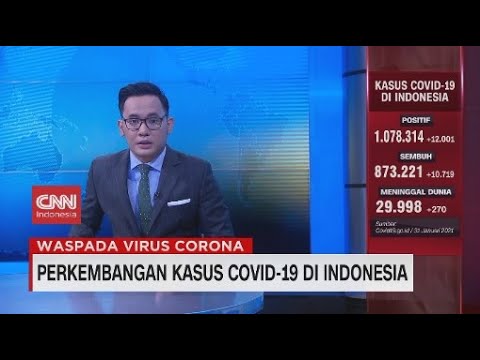 Update Kasus Covid-19 di Indonesia 31 Januari: Positif Bertambah 12.001