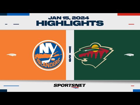 NHL Highlights | Islanders vs. Wild - January 15, 2024