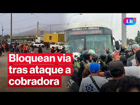 🔴Cuatro atentados en un mes: transportistas bloquean vía y exigen seguridad | #EnVivoLR