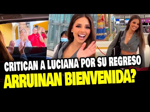 LUCIANA FUSTER: NO QUIEREN RECIBIRLA EN EL AEROPUERTO Y CRITICAN BIENVENIDA?