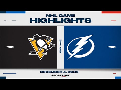 NHL Highlights | Penguins vs. Lightning - December 4, 2025