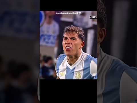 Argentina🇦🇷Destroy Brazil🇧🇷 😎#footballshorts #edit#viral#video#subscribe