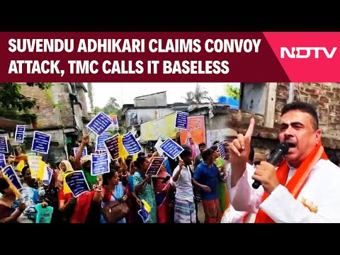 Suvendu Adhikari News Today | BJP's Suvendu Adhikari Alleges Convoy Attack, Warns Of 'Prez Rule'