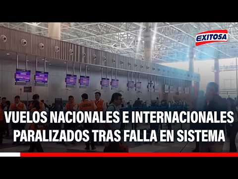 🔴🔵 Se han paralizado los vuelos por falla en sistema GPS del Aeropuerto Jorge Chávez