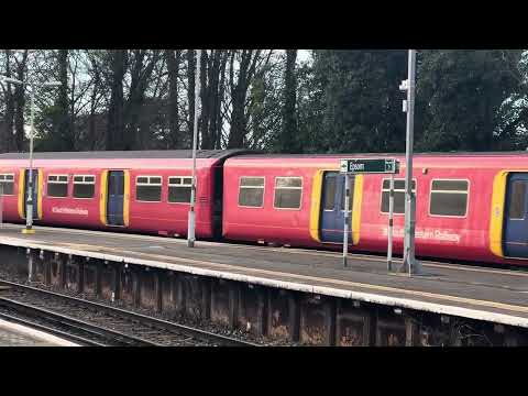 Class 455 - South Western Railway - Epsom Station - 21st December 2023