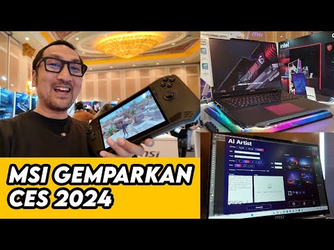 Handheld Console dgn AI, Monster Gaming Baru, & Laptop 18 Inci Tipis – MSI di CES 2024