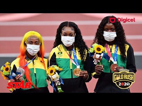 PICTURE THIS: Jamaica's 1-2-3 Award Ceremony at the Tokyo Olympics