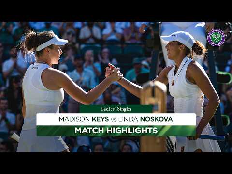 Stunning vicotry! ✨ | Madison Keys v Linda Noskova | Highlights | Wimbledon 2026