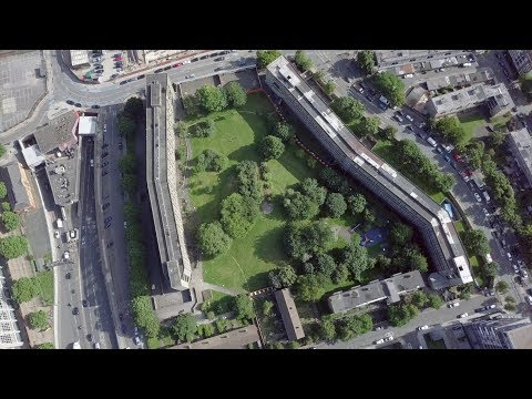 Drone footage captures brutalist Robin Hood Gardens ahead of imminent demolition