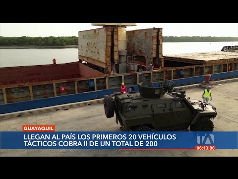 Arriban a Ecuador los primeros vehículos tácticos desde Turquía