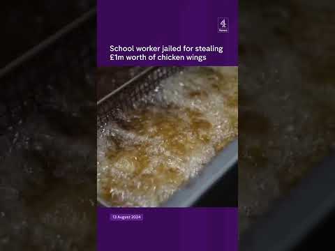 School worker jailed for stealing chicken wings