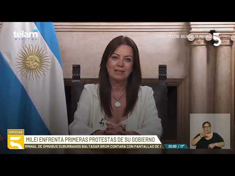 A 10 días del inicio de su gobierno, el presidente argentino Javier Milei enfrentará masiva protesta