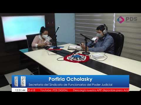 Entrevista- Porfiria Ocholasky Secretaria del Sindicato de Funcionarios del Poder Judicial