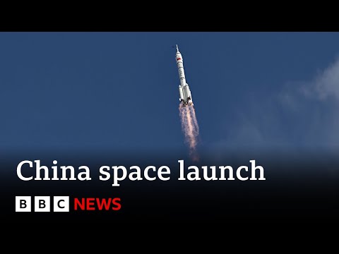 China launches new crewed mission into space | BBC News