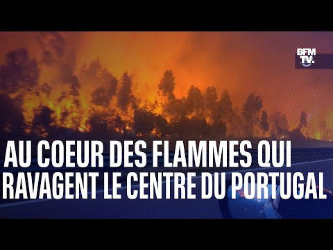 Au cœur des flammes qui ravagent le centre du Portugal