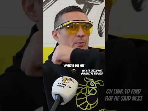 Usyk was not in the mood to answer questions today