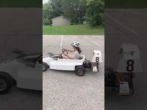 Electric Go-Kart Slow-Mo Donut