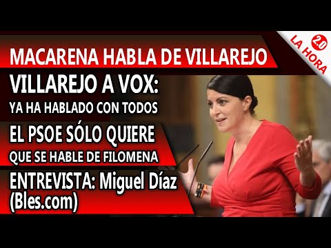 VILLAREJO HABLA CON VOX!! MACARENA LO CUENTA. Entrevista con Miguel Díaz