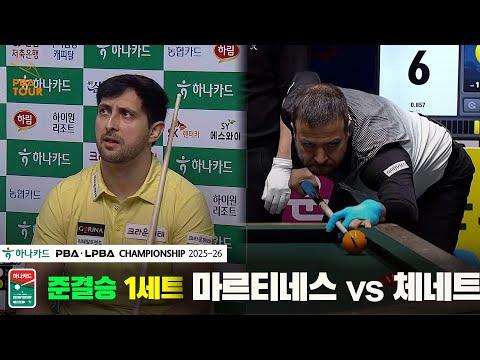 [준결승]마르티네스vs체네트 1세트[하나카드 PBA챔피언십 25-26]