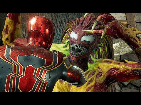 Scream Vs Spider-Man With Iron Spider Suit Fight Scene - Marvel's Spider-Man 2 PS5