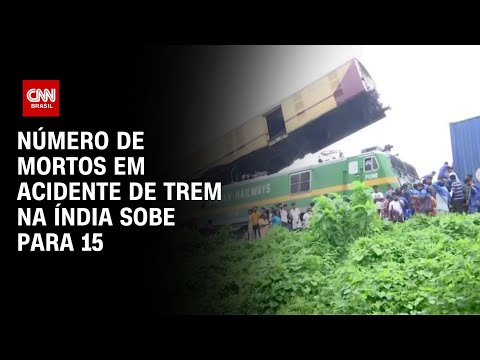 ​Número de mortos em acidente de trem na Índia sobe para 15 | LIVE CNN