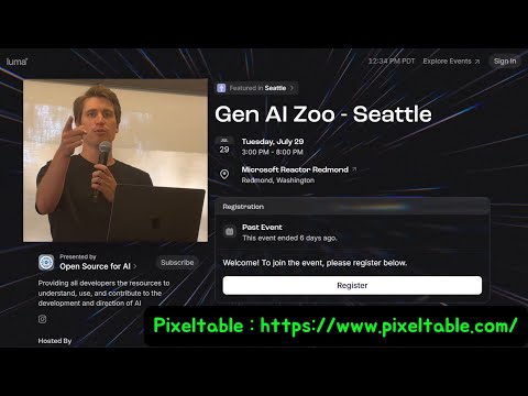 Gen AI Zoo - Seattle: Pixeltable - Open-source Python library for multimodal AI Data infrastructure