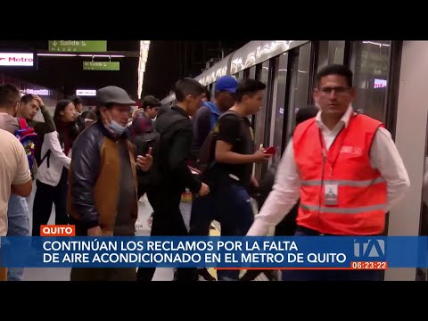 La falta de ventilación en el Metro de Quito es una problemática constante para sus usuarios