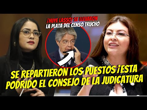 HUYE LASSO ¡SE LLEVARON LA PLATA DEL CENSO TRUCHO! / CONSEJO DE LA JUDICATURA  REPARTIDO