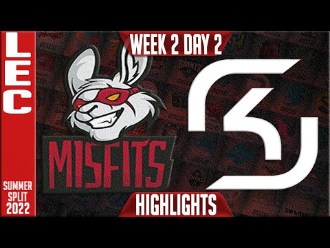 MSF vs SK Highlights | LEC Summer 2022 W2D2 | Misfits Gaming vs SK Gaming