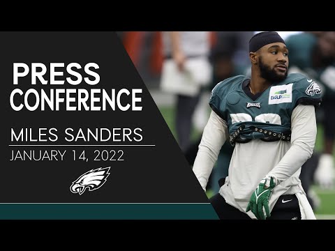 Miles Sanders is "Ready to Go" vs. Buccaneers | Eagles Press Conference video clip 