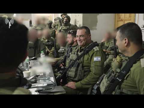 הרמטכ״ל, רב אלוף אייל זמיר, קיים סיור בשטחי הלחימה בדרום רצועת עזה
