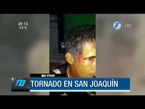Cinco familias perdieron todo tras el tornado en San Joaquín