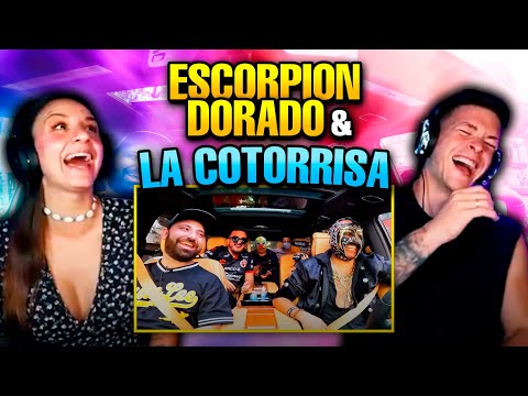 ESPAÑOLES REACCIONAN a ESCORPION AL VOLANTE con LA COTORRISA  *se parten de risa*