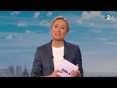 Anne-Sophie Lapix résiste à un fou rire durant le 20h de France 2