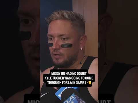 Miguel Rojas had no doubt Kyle Tucker would come through for Dodgers because he’s a superstar ⭐️