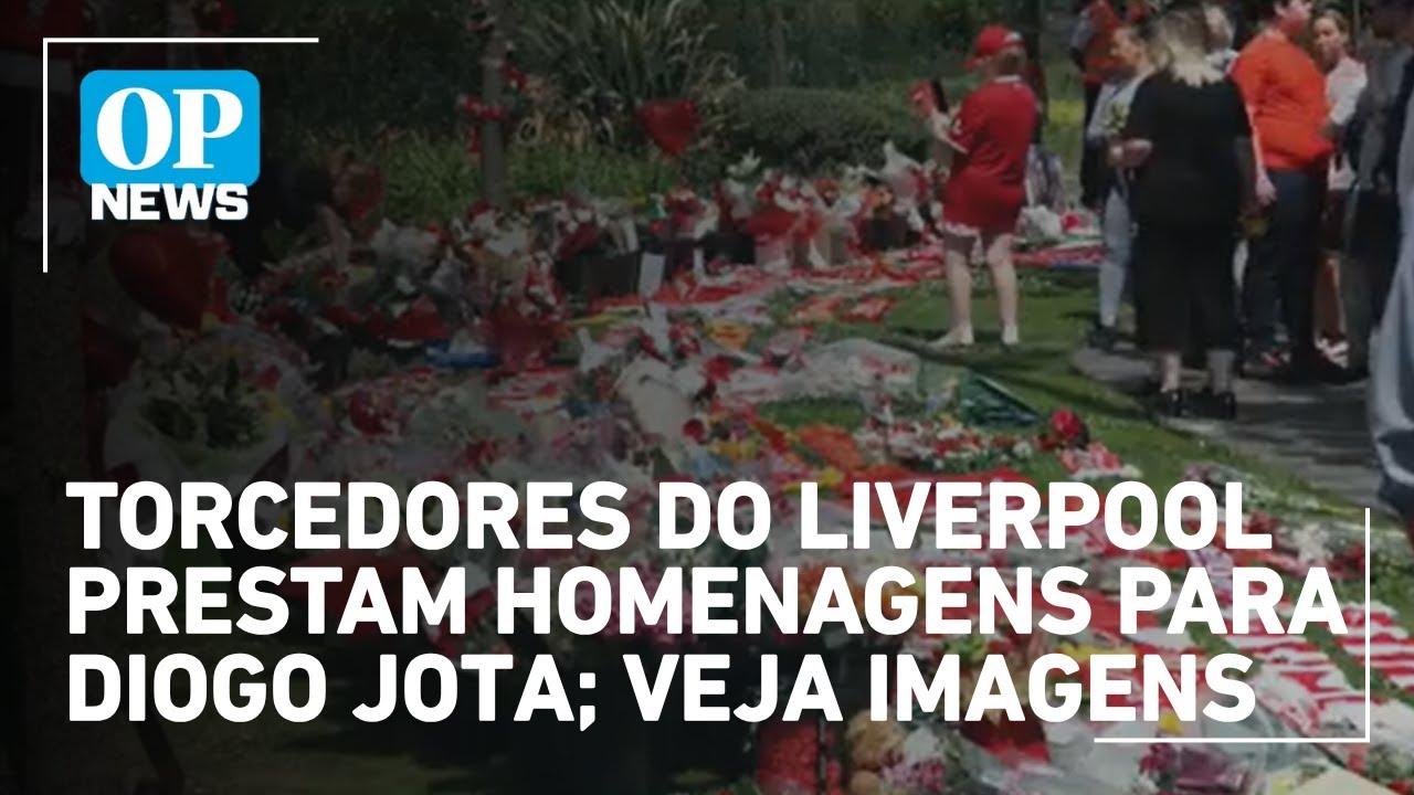 Torcedores do Liverpool prestam homenagens para Diogo Jota veja imagens | O POVO NEWS