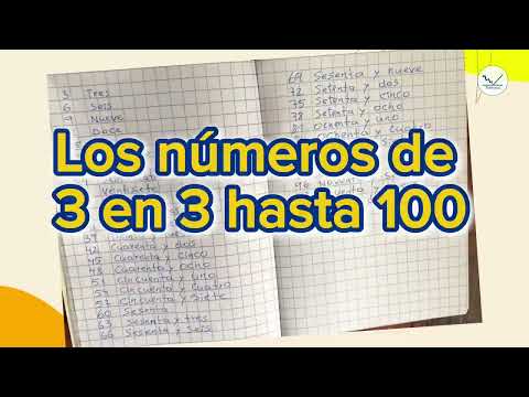 Los números de 3 en 3 hasta 100