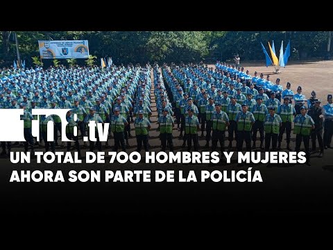 Nuevos policías comprometidos con la seguridad y la paz de Nicaragua
