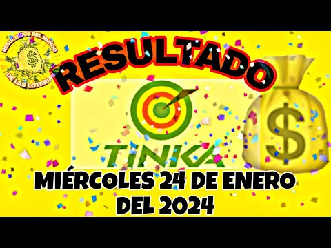 RESULTADO TINKA DEL MIÉRCOLES 24 DE ENERO DEL 2024 /LOTERÍA DE PERÚ/