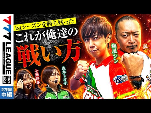 【777リーグ2nd】実戦バトル 第27回戦 (2/3) - 777.LEAGUE2nd【スリーセブンリーグ2nd】[七瀬静香/嵐/森本レオ子/梅屋シン]