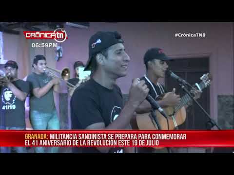 Militancia Sandinista en Granada realiza actividades alusivas al 41/19 - Nicaragua