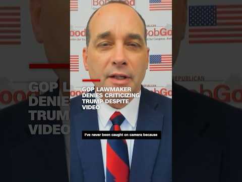 GOP lawmaker denies criticizing Trump despite video