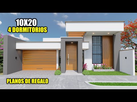 MODERNA CASA 10X20 -- CUATRO DORMITORIOS (RVL CASAS 2025)